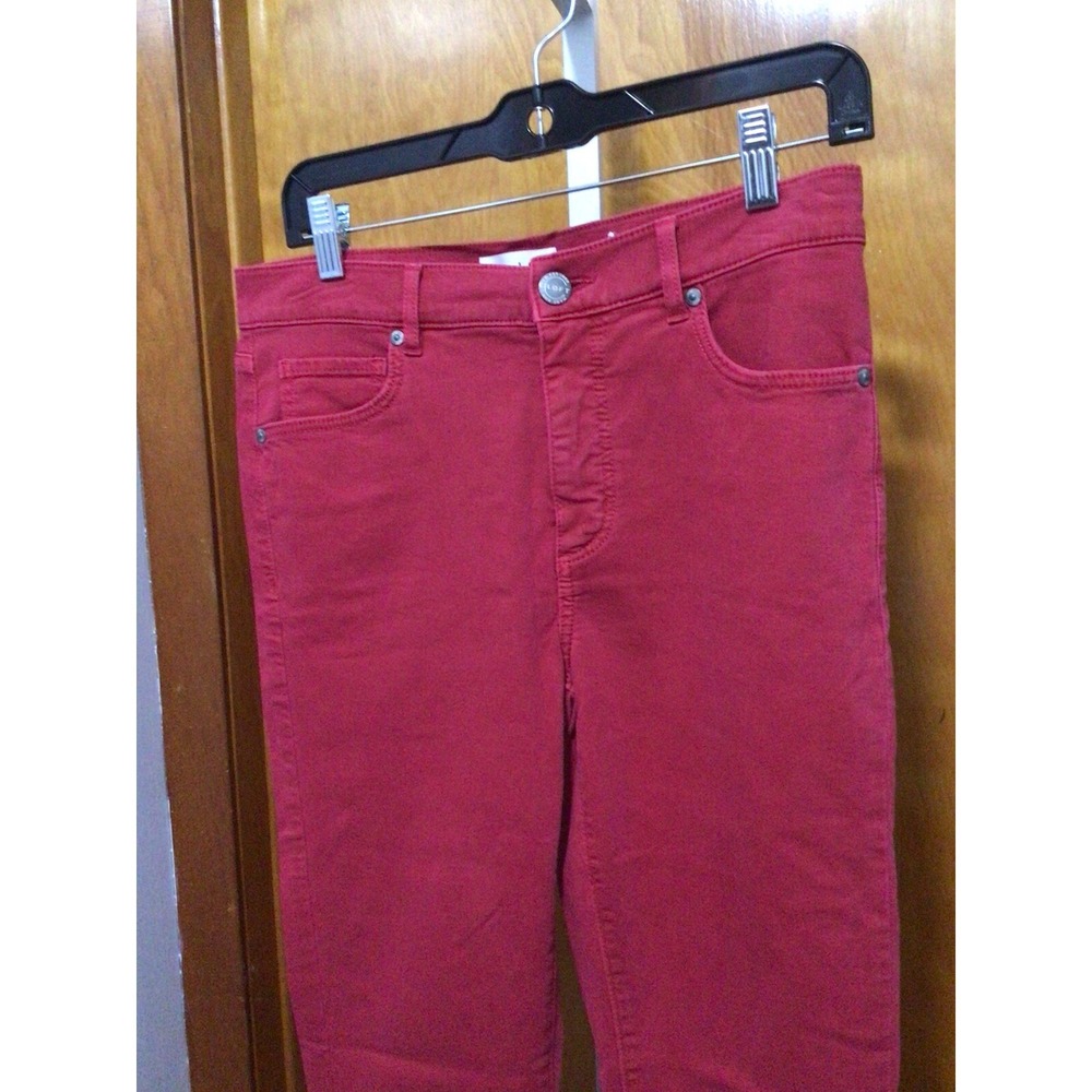 LOFT - Made and Loved  - Red Stretch Jeans‎ - SIZE 28 (6)